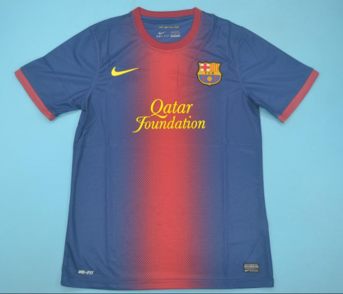 12-13 Retro Version Champions League Barcelona Red & Blue Thailand Soccer Jersey AAA-JM/811