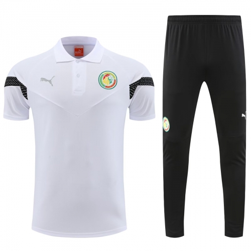 2022/23 Senegal White Thailand Polo Uniform-PO