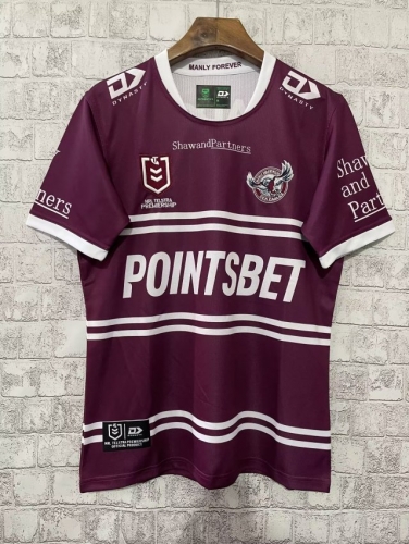 2023 Manly-Warringah Sea Eagles Home Purple Thailand Rugby Shirts-805