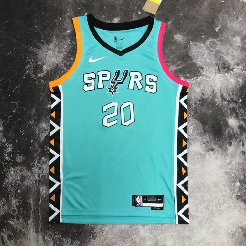 2023 Season City Version NBA San Antonio Spurs Blue #20 Jersey-311