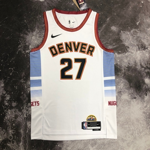 2023 Season City Version NBA Denver Nuggets White #27 Jersey-311