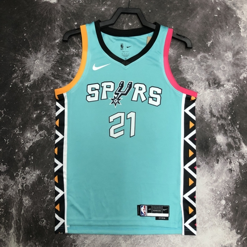 2023 Season City Version NBA San Antonio Spurs Blue #21 Jersey-311