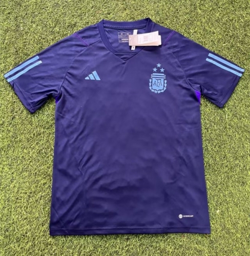 3 Star 2022-23 Argentina Purple Training Thailand Soccer Jerseys-407