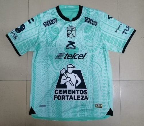 2022/23 Club León 2nd Away Light Green Thailand Soccer Jersey AAA-912