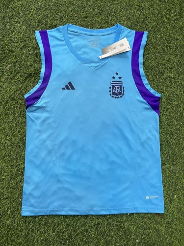 2022-23 Argentina Blue Training Thailand Soccer Vest-407