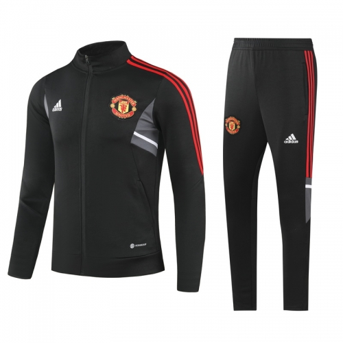 2022/23 Manchester United Black Kids/Youth Jacket Uniform-GDP