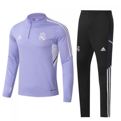 2022/23 Real Madrid Purple Thailand Tracksuit Uniform-815/GDP