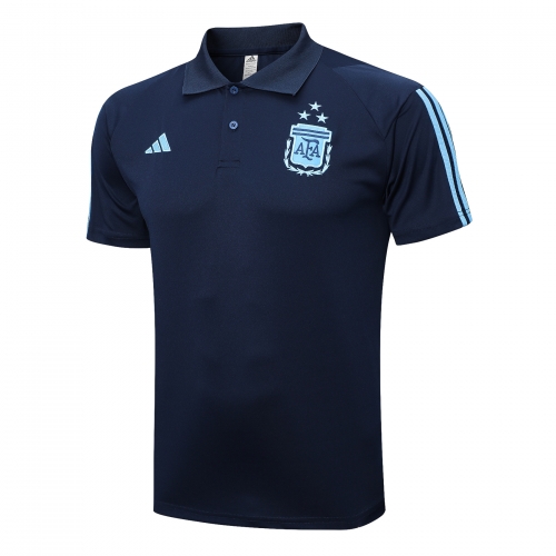 3 Star 2022/23 Argentina Royal Blue Thailand Polo Shirts-815/BY