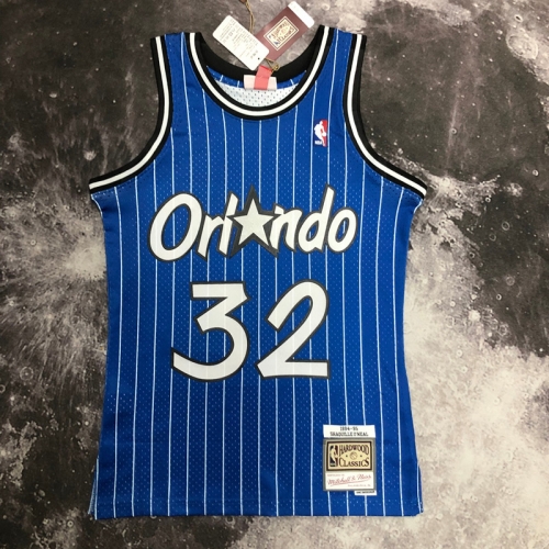 SW Hot press 95 Retro Version NBA Orlando Magic Blue #32 Jersey-311