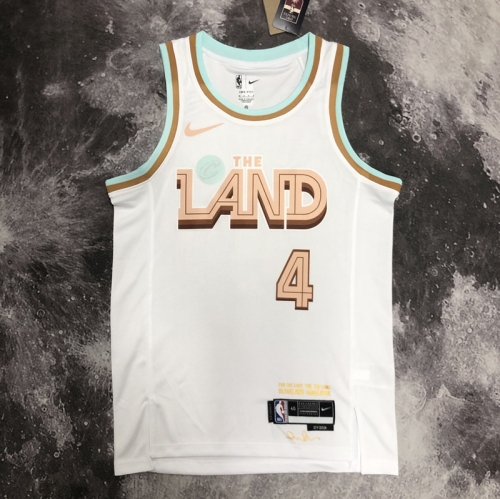 2023 Season City Version Cleveland Cavaliers NBA White #4 Jersey-311