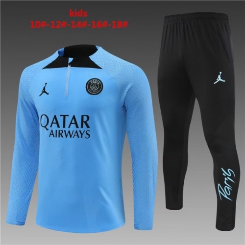 Player version 2022/23 Paris SG Blue Thailand Soccer Tracksuit Uniform-801