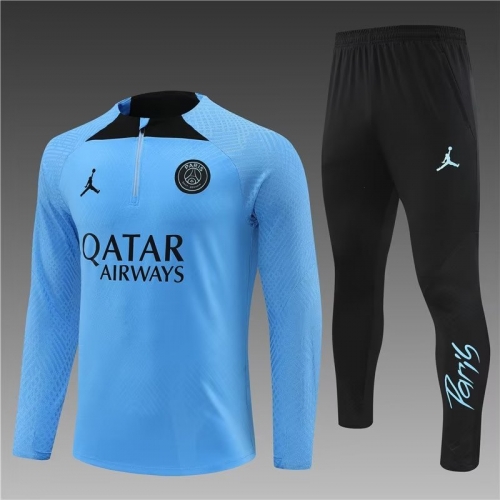 Player version 2022-23 Paris SG Blue Thailand SoccerTracksuit Uniform-801