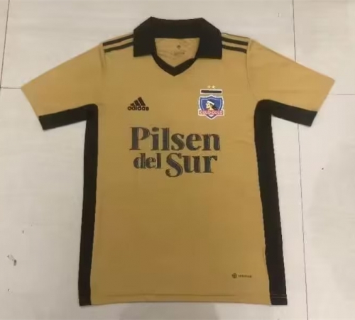 2022/23 Colo-Colo 2nd Away Yellow Thailand Soccer Jersey AAA-410