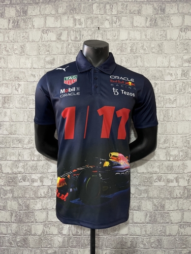 2021-2022 Red Bull Royal Blue #1-11 Formula One Racing Shirts-805