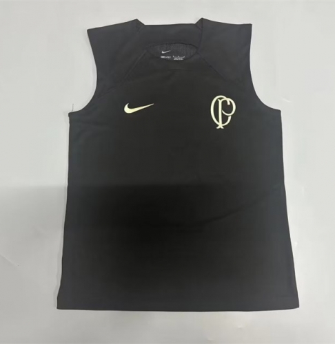 2022/23 Corinthian Black Thailand Training Soccer Jersey Vest-908