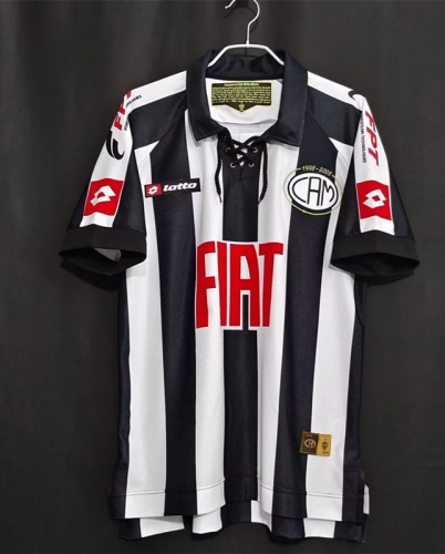 08 Retro Version Atlético Mineiro Home Black & White Thailand Soccer Jersey AAA-710