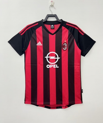 02-03 Retro Version AC Milan Home Red & Black Thailand Soccer Jersey AAA-2041/811