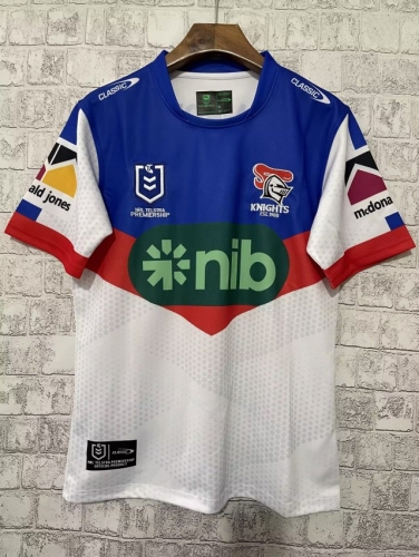 2023 Doncaster Knights Away Blue & White Thailand Rugby Shirts