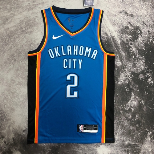 NBA Oklahoma City Thunder Blue #2 Jersey-311