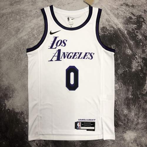 2023 Season City Version Los Angeles Lakets NBA White #0 Jersey-311