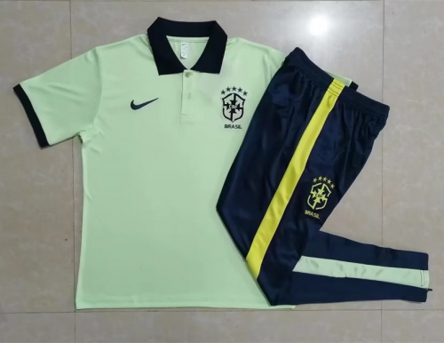 2022/23 Brazil Light Green Thailand Polo Uniform-815