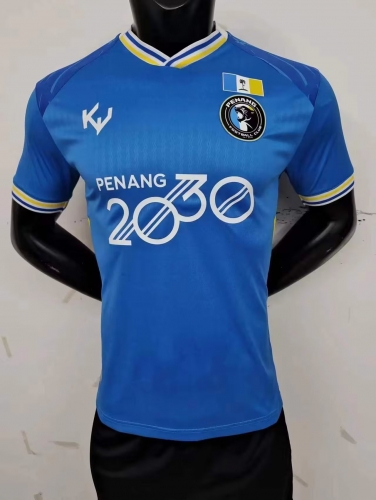 Player Version 2023/24 Penang Home Blue Thailand Soccer Jersey AAA-MY/888