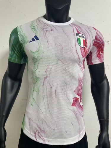 Player Version 2023/24 Italy White Training Thailand Soccer Jersey AAA-888/16