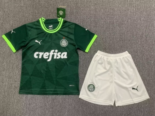 2023/24 SE Palmeiras Home Green Kid/Youth Soccer Uniform-507/36/522