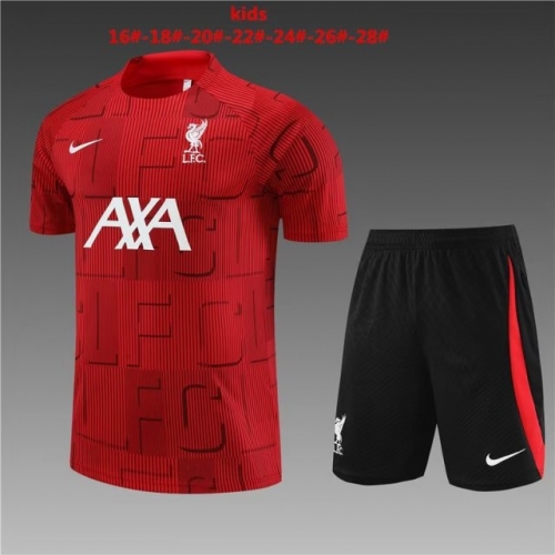 Kids 2022/23 Liverpool Red Kids/Youth Soccer Tracksuit Uniform-801