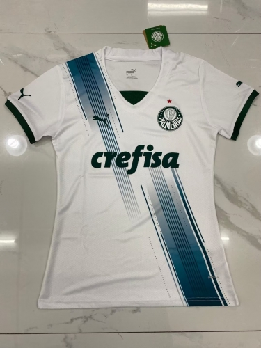 2023/24 Palmeiras Away White Thailand Female Soccer Jersey AAA-PF/319