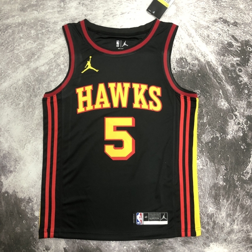 Feiren Limited Version NBA Atlanta Hawks Black #5 Jersey-311