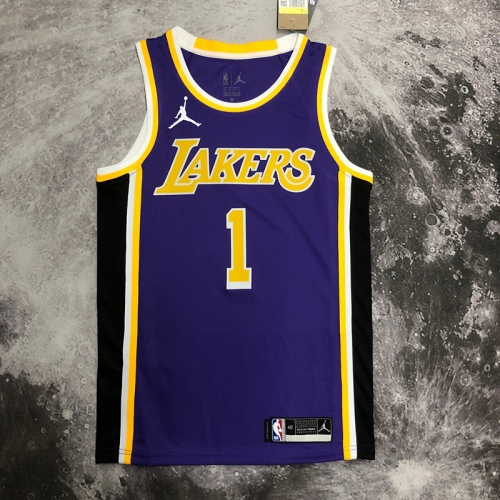 Feiren Limited Version Los Angeles Lakers Purple #1 NBA Jersey-311