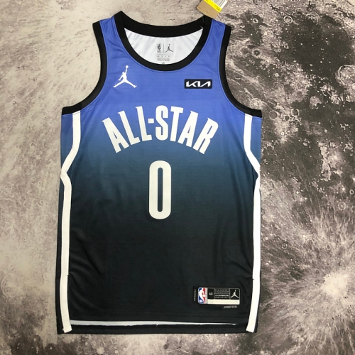 All Star 2023 Season NBA All-Star Version Light Purple #0 Jersey-311