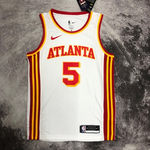 NBA Atlanta Hawks White #5 Jersey-311