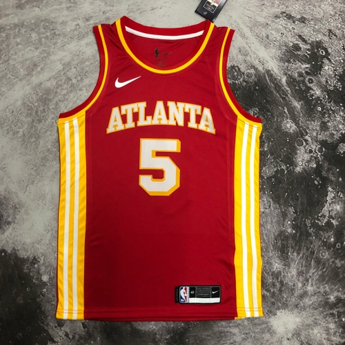 NBA Atlanta Hawks Red #5 Jersey-311