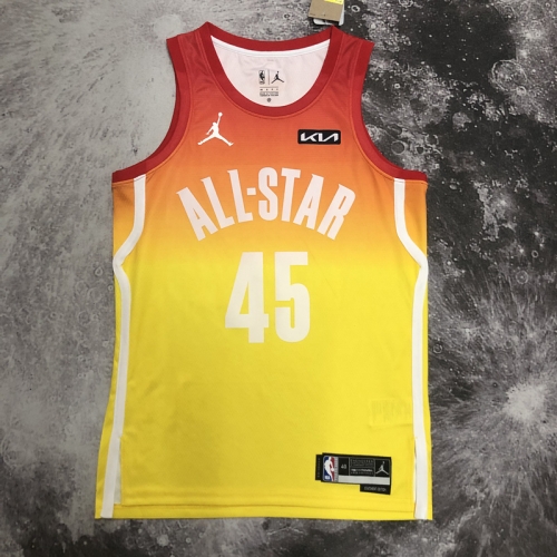 All Star 2023 Season NBA All-Star Yellow #45 Jersey-311