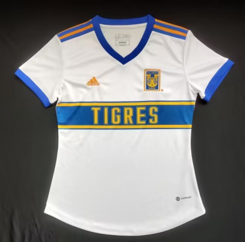 2022/23 Tigres UANL 2nd Away White Female Thailand Soccer Jersey AAA-912