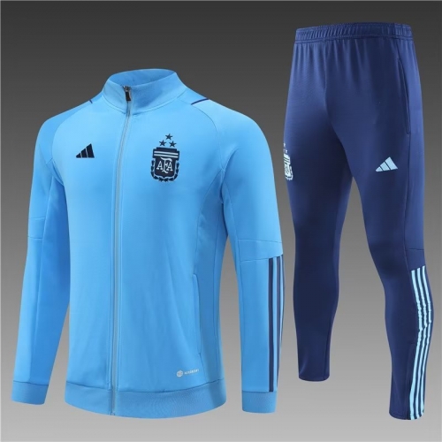 3 Star 2022/23 Argentina Blue Soccer Jacket Uniform-801