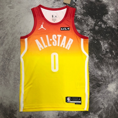 All Star 2023 Season NBA All-Star Yellow #0 (TATUM) Jersey-311