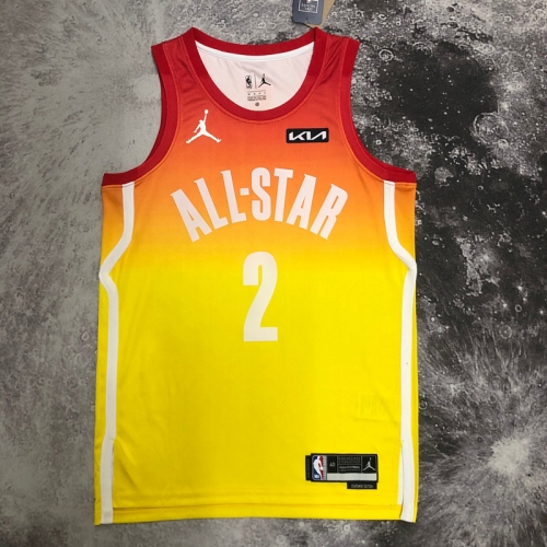 All Star 2023 Season NBA All-Star Yellow #2 Jersey-311