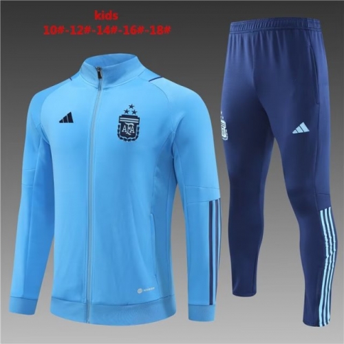 3 Star 2022/23 Argentina Blue Kids/Youth Jacket Unifom-801