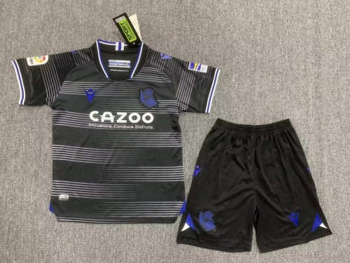 Kids 2022/23 Real Sociedad AwayBlack  Kids/Youth Soccer Uniform-522