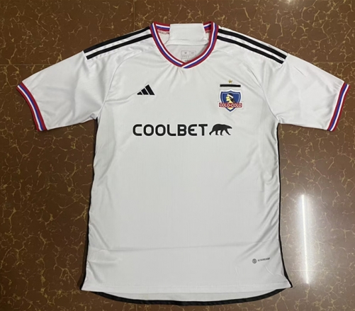 2023/24 Colo-Colo Home White Thailand Soccer Jersey AAA-522/47/JM