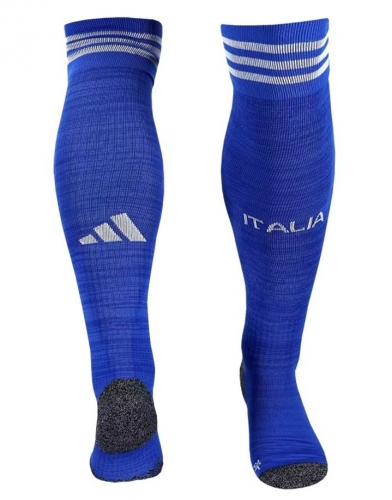 2023/24 Italy Home White Adult/Kids Thailand Soccer Socks