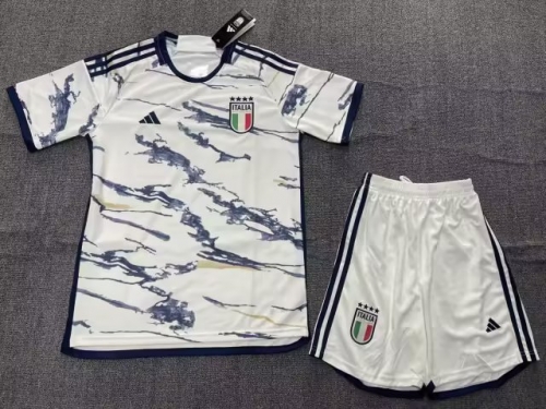 2023/24 Italy Away White Soccer Uniform-516/302/315