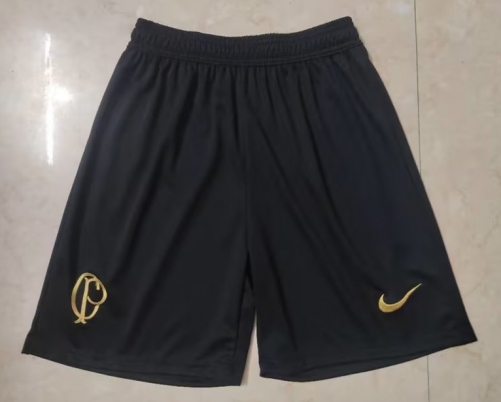 2023/24 Corinthians Home Black Thailand Soccer Shorts-509/315