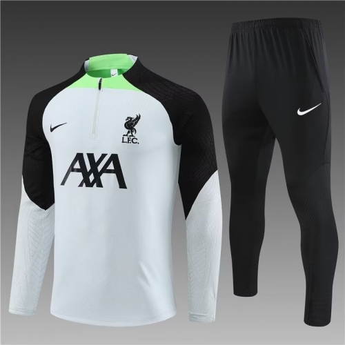 Player Version 2023/24 Liverpool Black & White Soccer Tracksuit Uniform-801/815