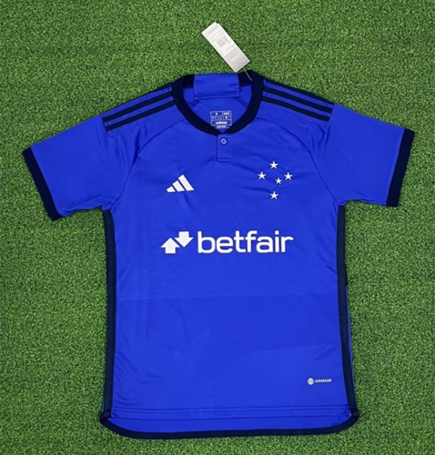 2022/23 Cruzeiro EC Home Blue Thailand Soccer Jersey AAA-410/320