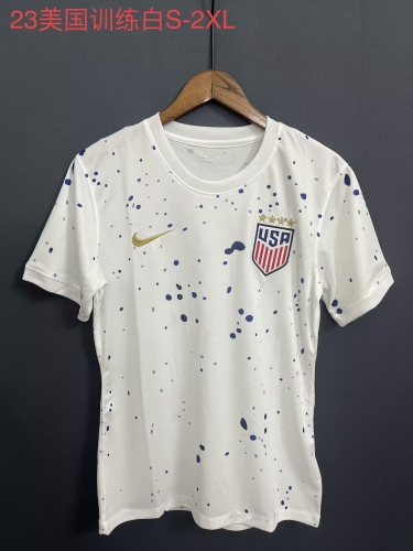 2023/24 USA White Thailand Soccer Jersey-709