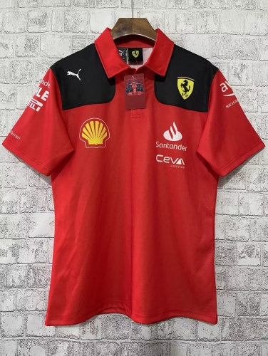 2023 Ferrar Red Formula One Racing Shirts-805